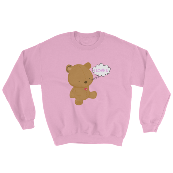 Love Teddy Sweatshirt Pink